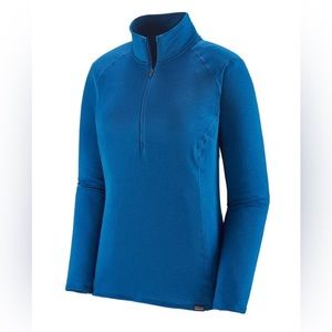 NWT Patagonia Women’s Capilene Thermal Weight Zip Neck- Alpine Blue